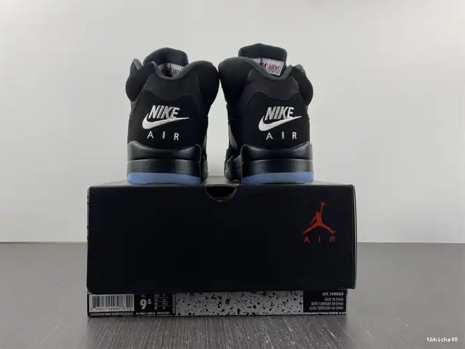 Cheap TBkick (2016) Metallic 5 Retro Black Jordan 845035-003 0503